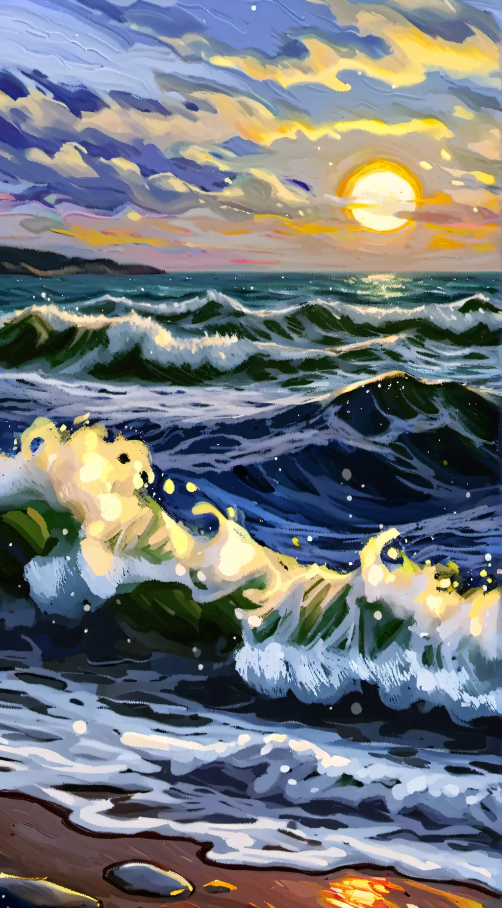 ai character: Bye⭐ :( background