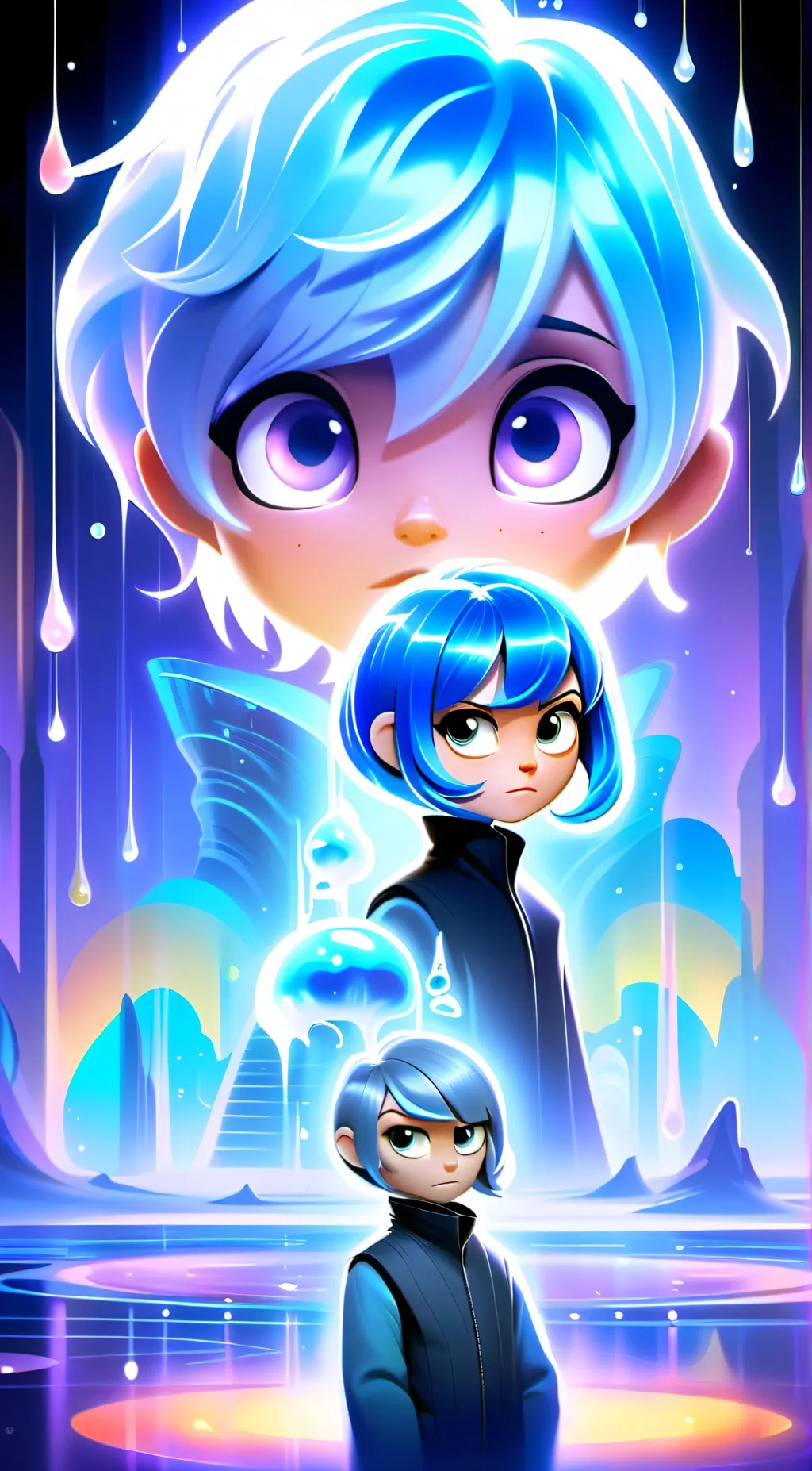 ai character: inside out two  background