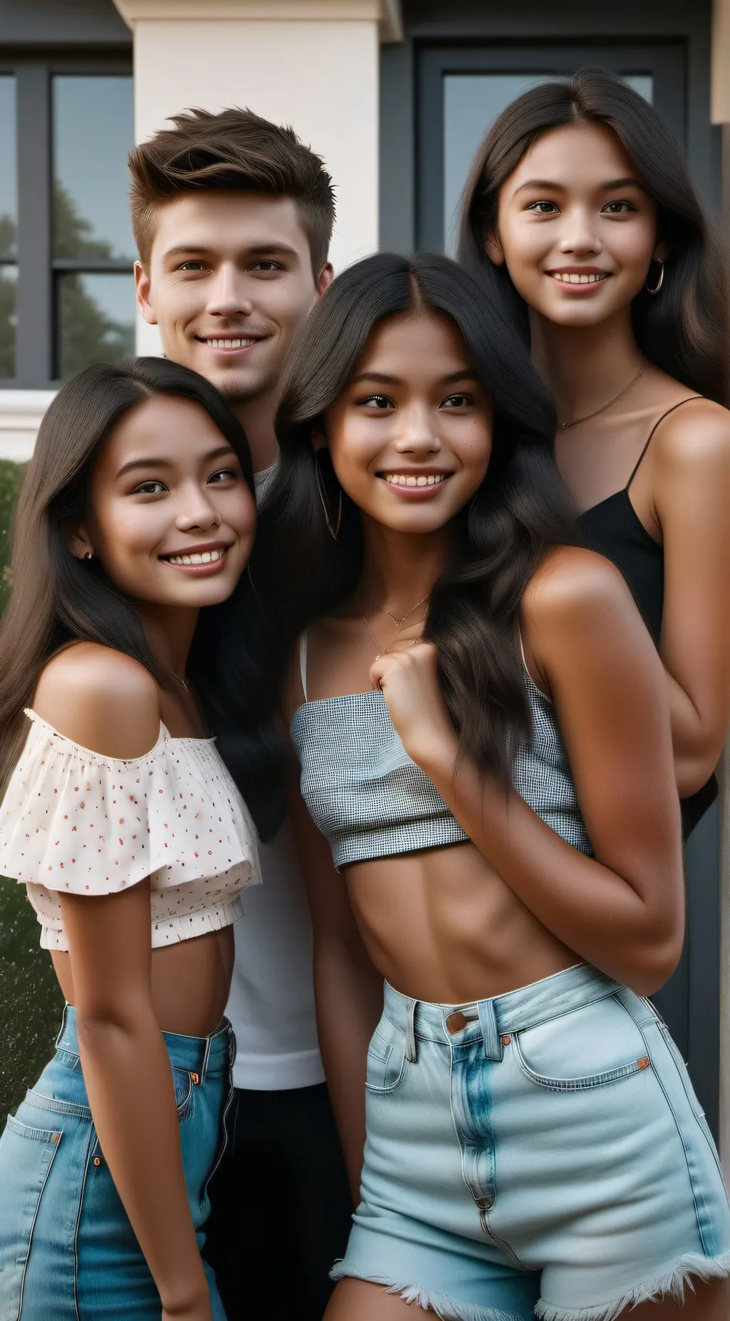 ai character: Cash,nico,zoey background