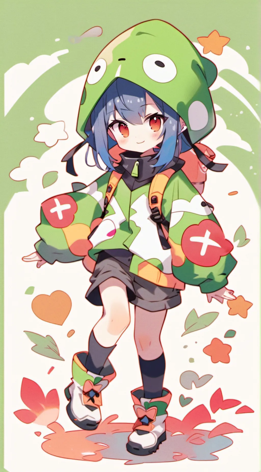 ai character: Aurora background