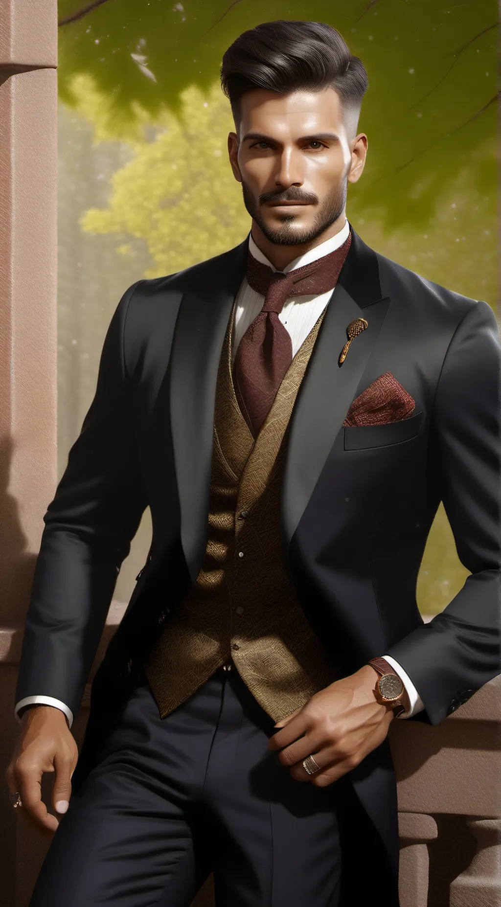 ai character: man background