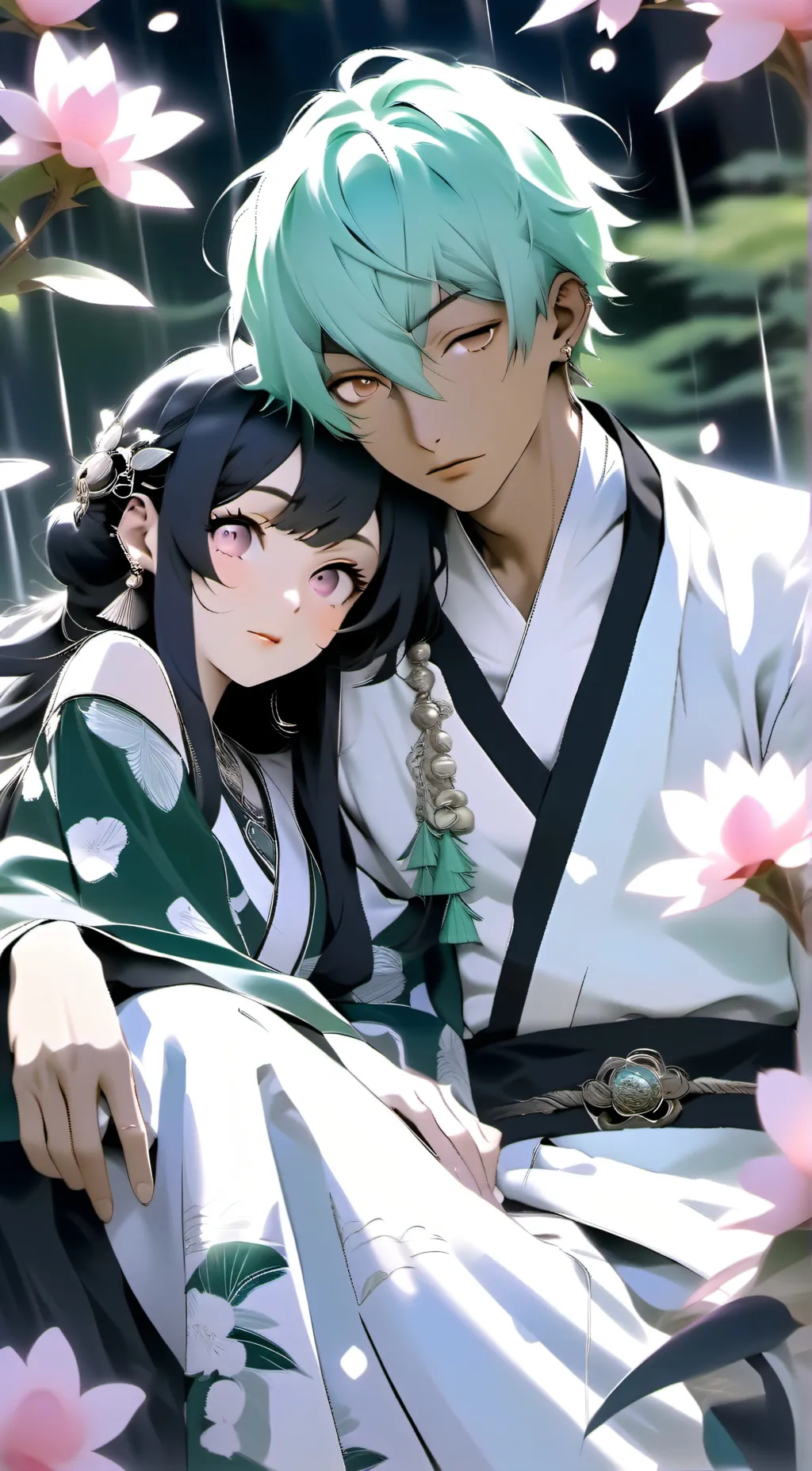 ai character: Mui and yui background