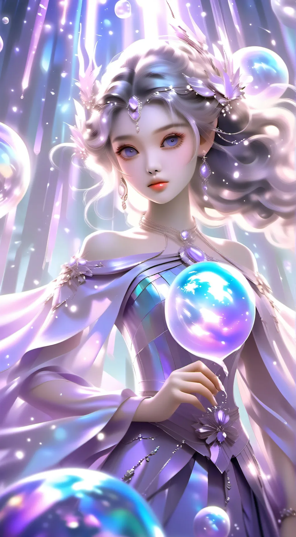 ai character: Amethyst background