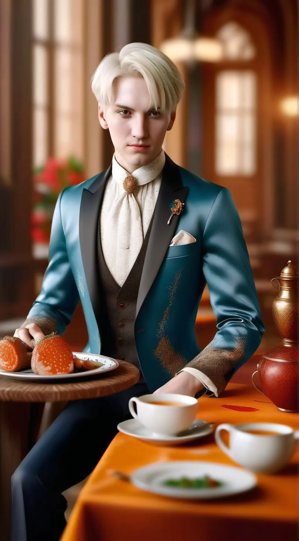 ai character: Draco Malfoy  background