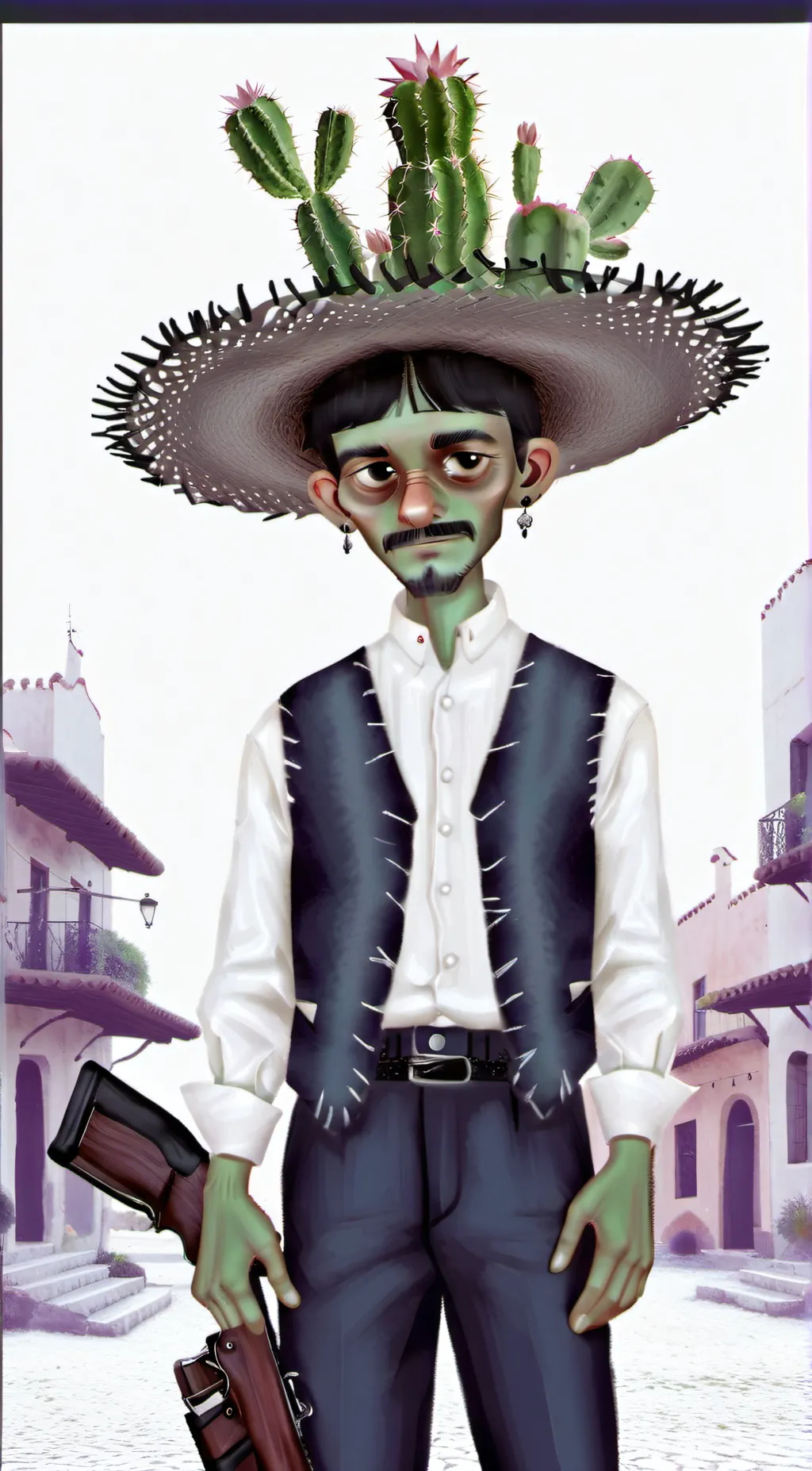 ai character: Cactus Gunman background