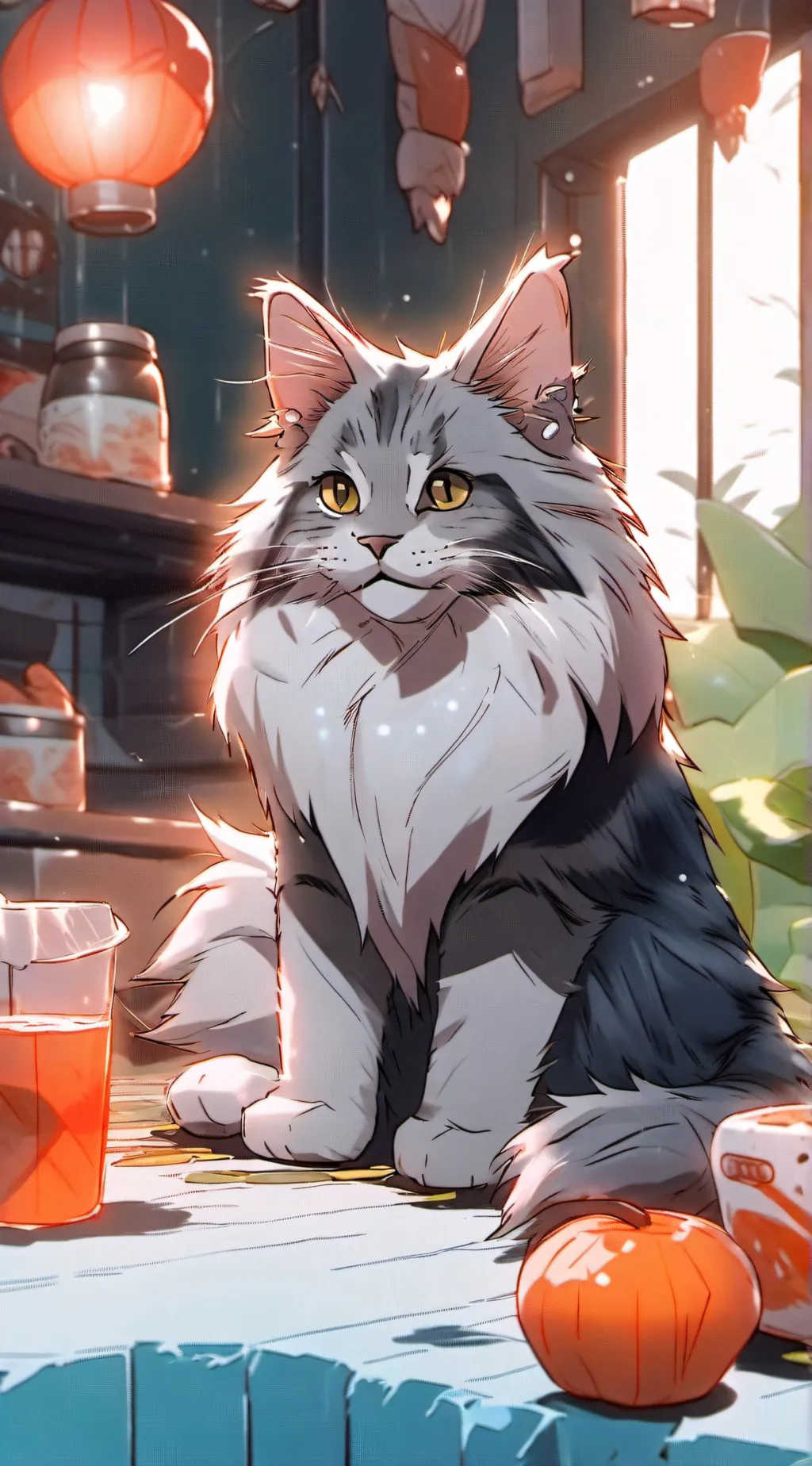 ai character: oscar/my cat background