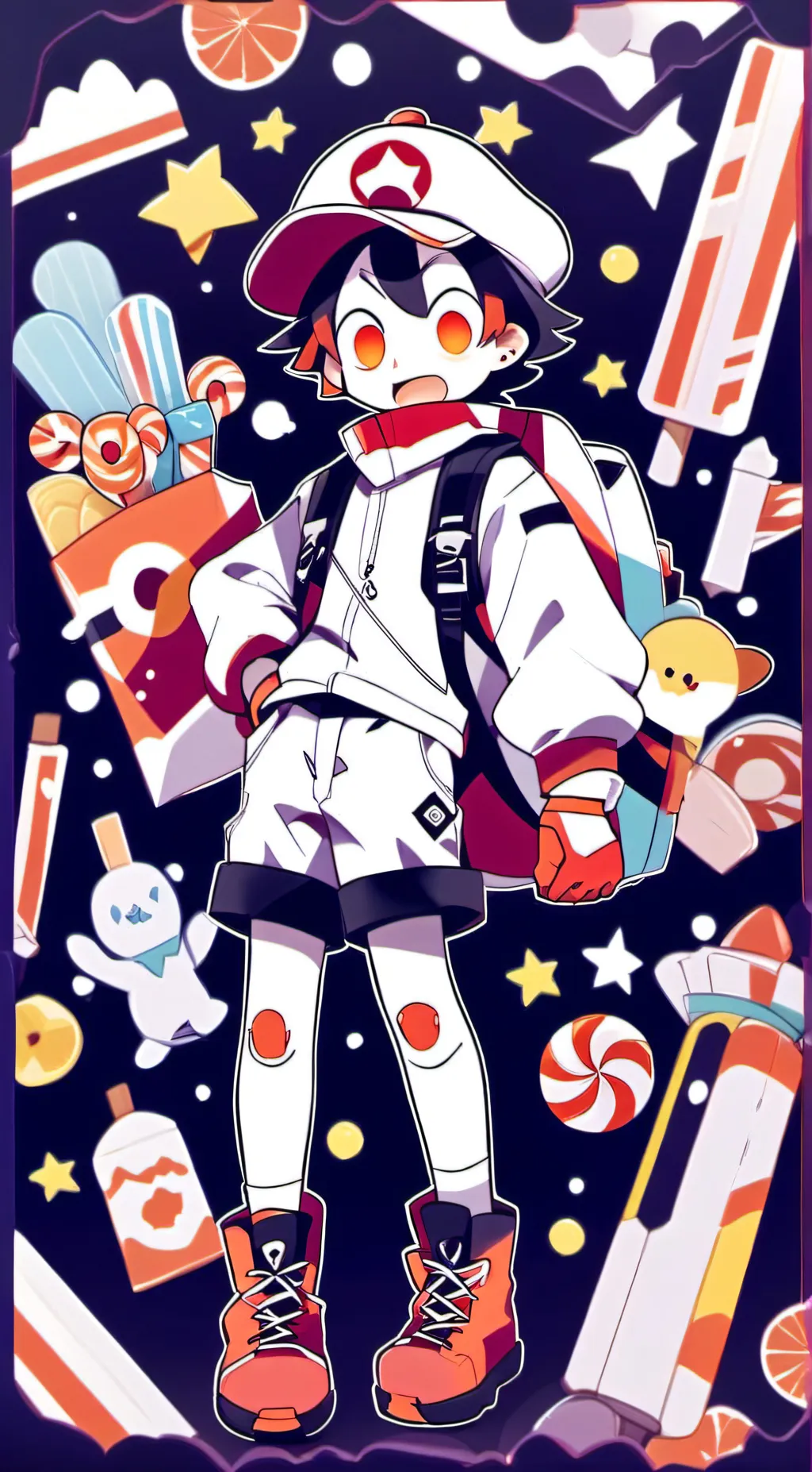 ai character: wacky world  background