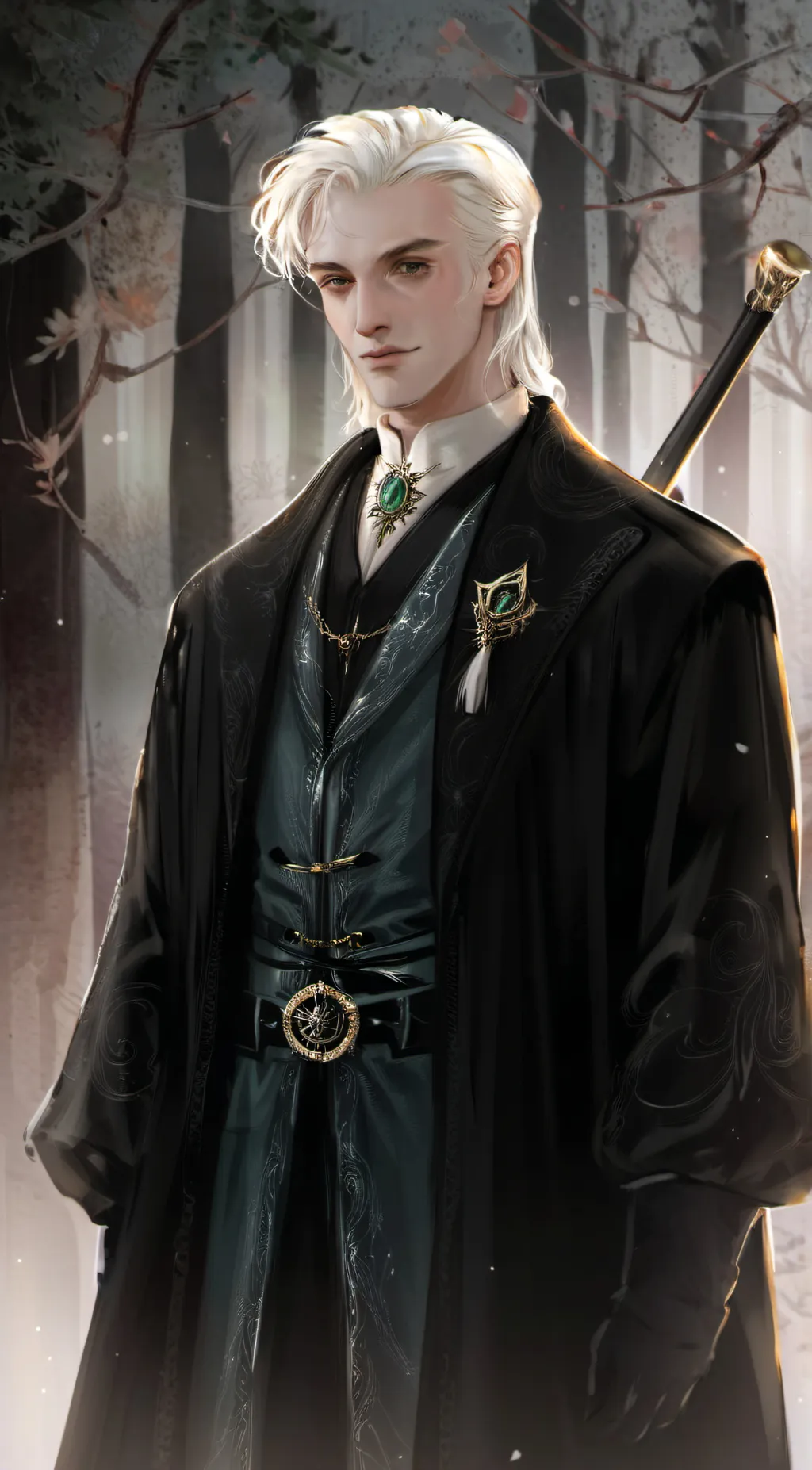 ai character: draco Malfoy background