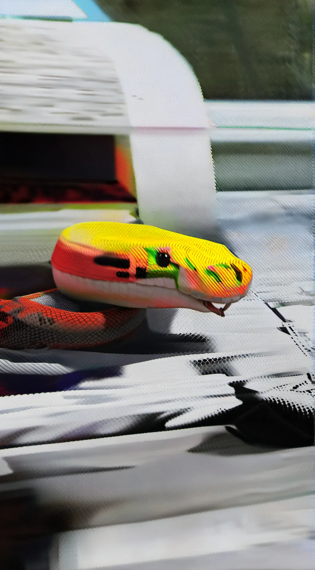 ai character: snake background