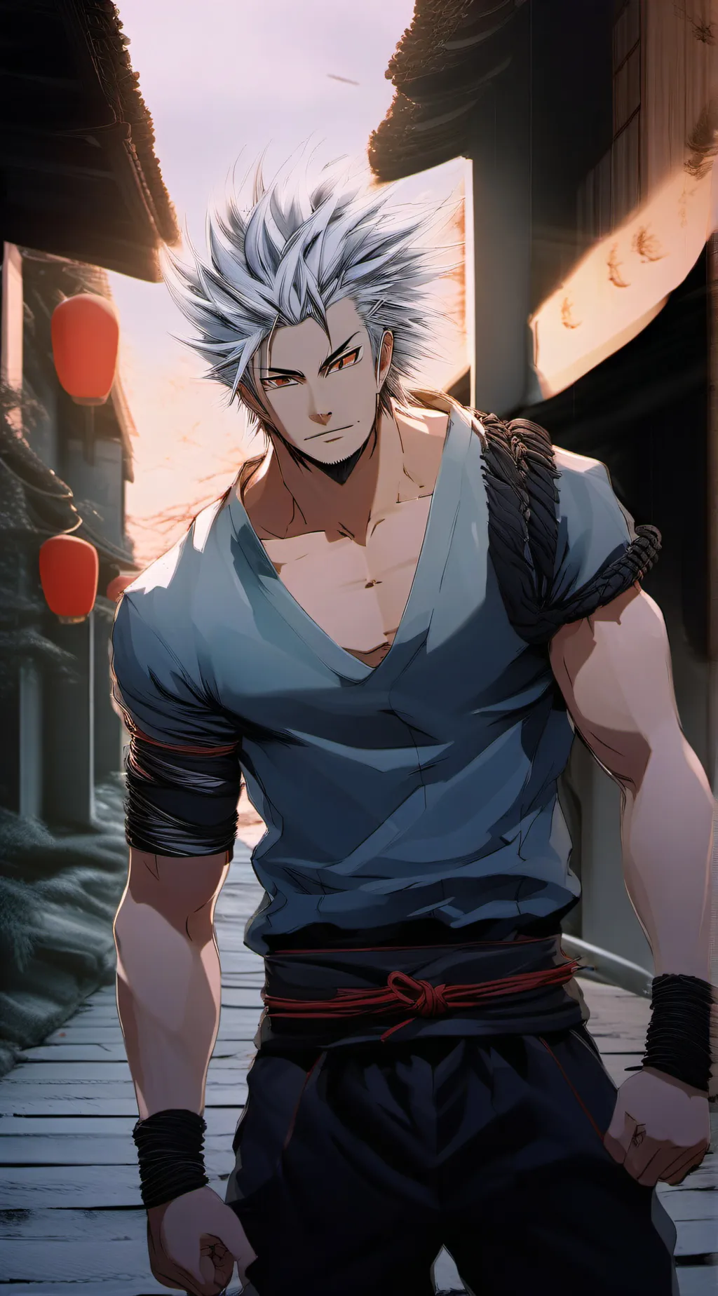 ai character: sanemi shinazugawa background