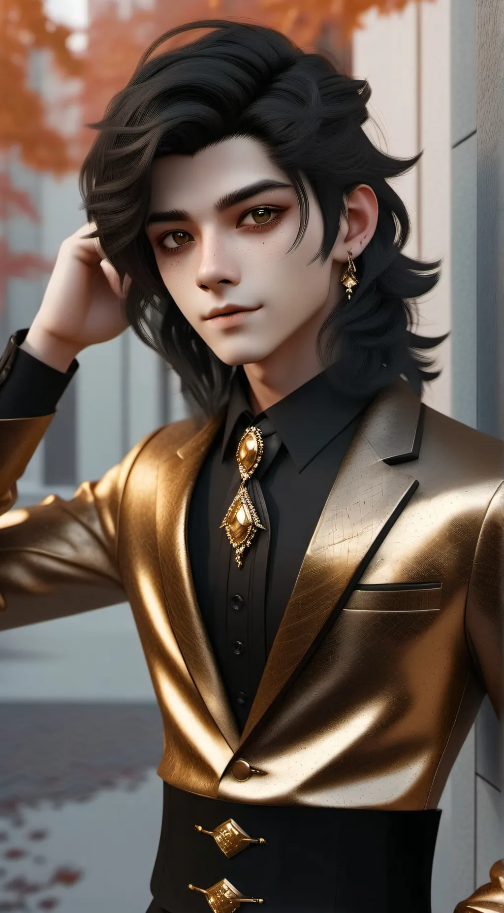 ai character: Phoenix  background