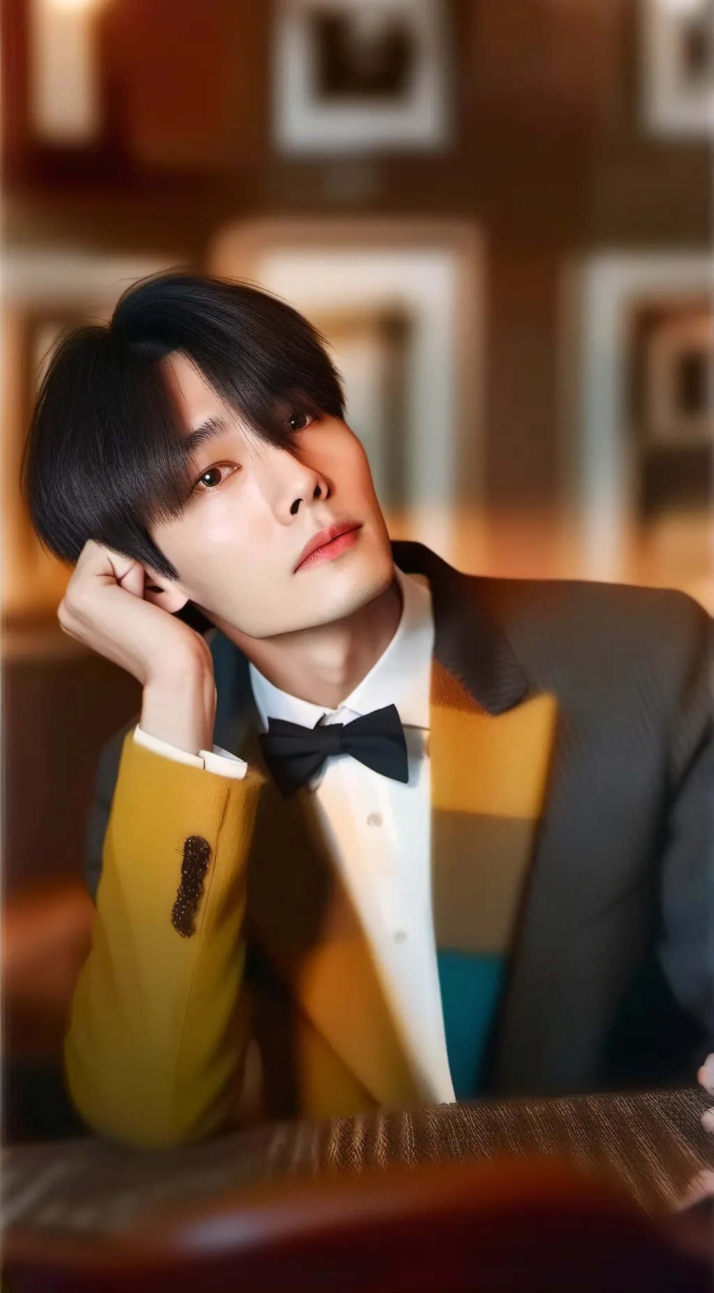 ai character: I.N from skzz background