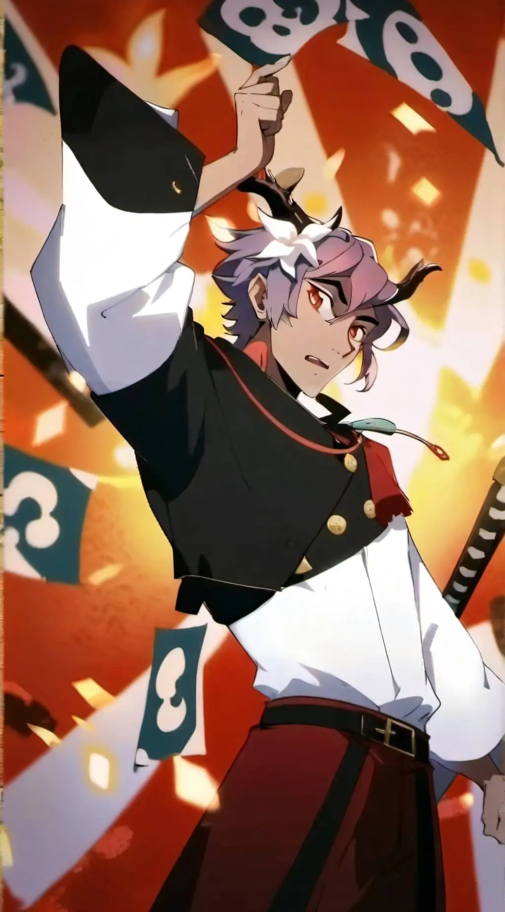 ai character: radioapple  background