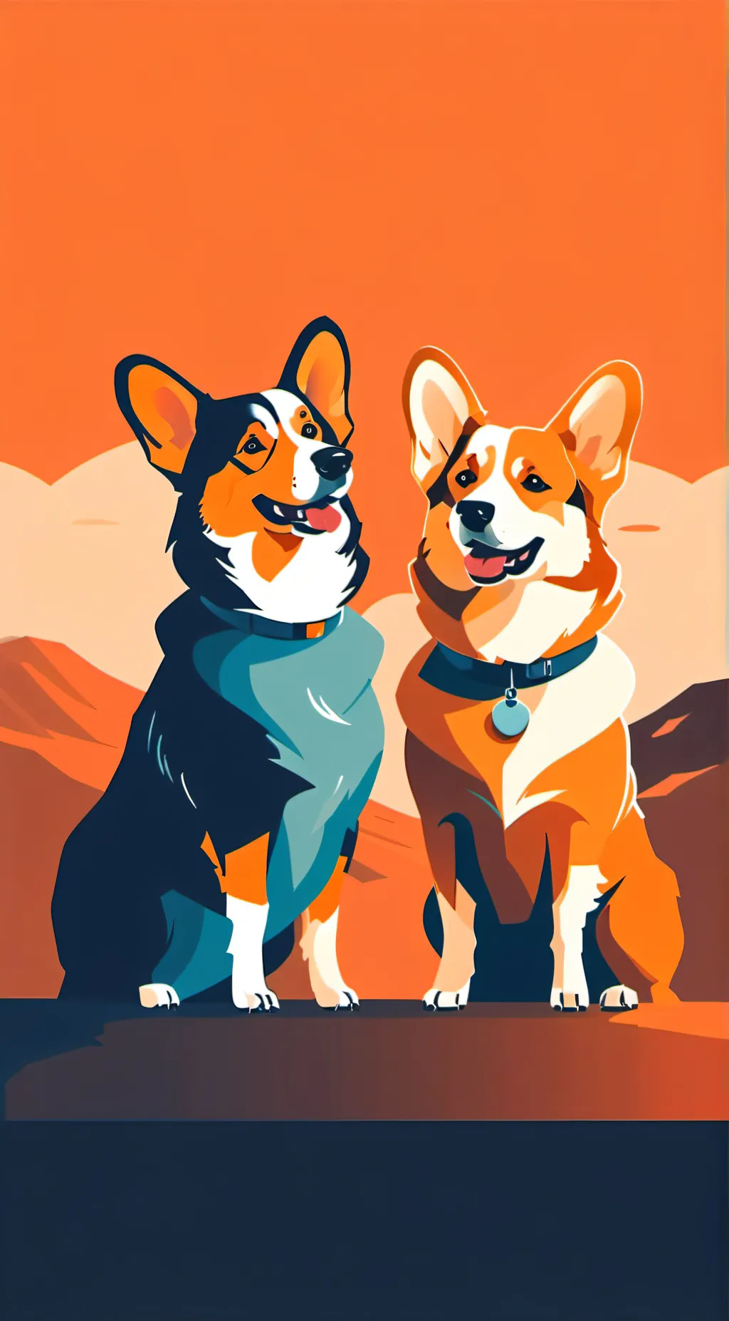 ai character: Hammy and Olivia background