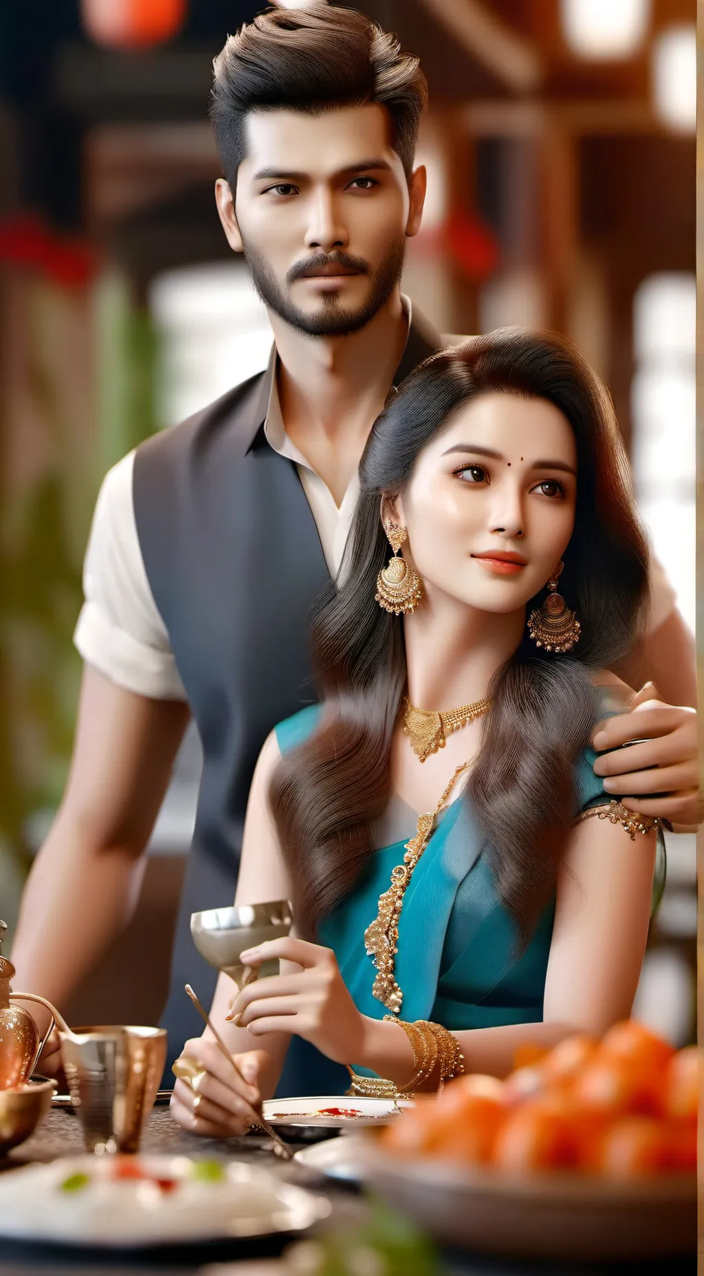 ai character: Zaccvan and samath background