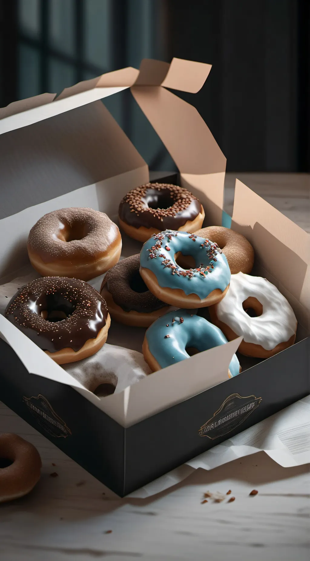 ai character: Doughnuts background