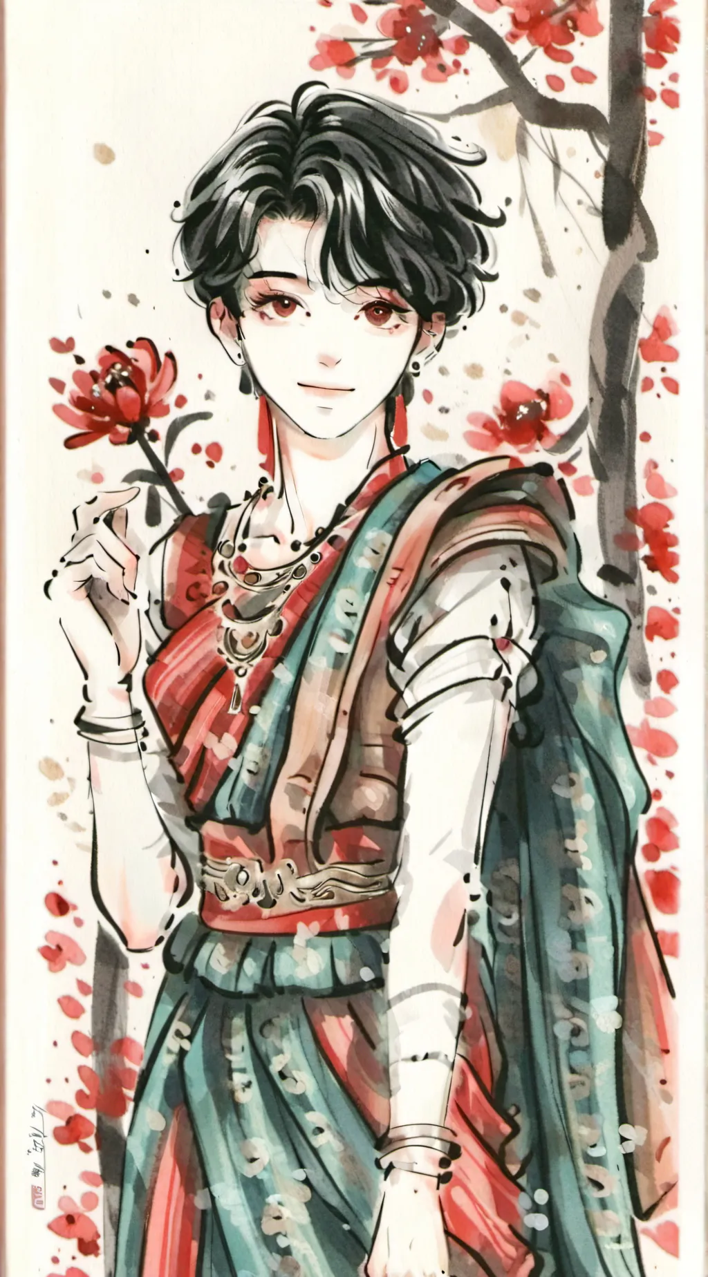 ai character: king heart background