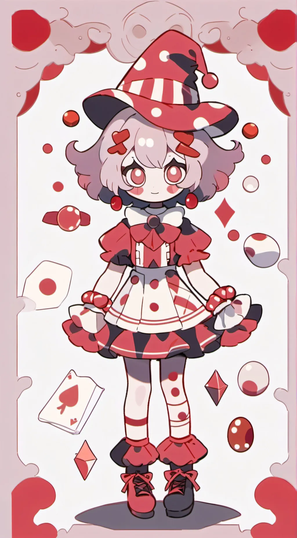 ai character: red spinel background