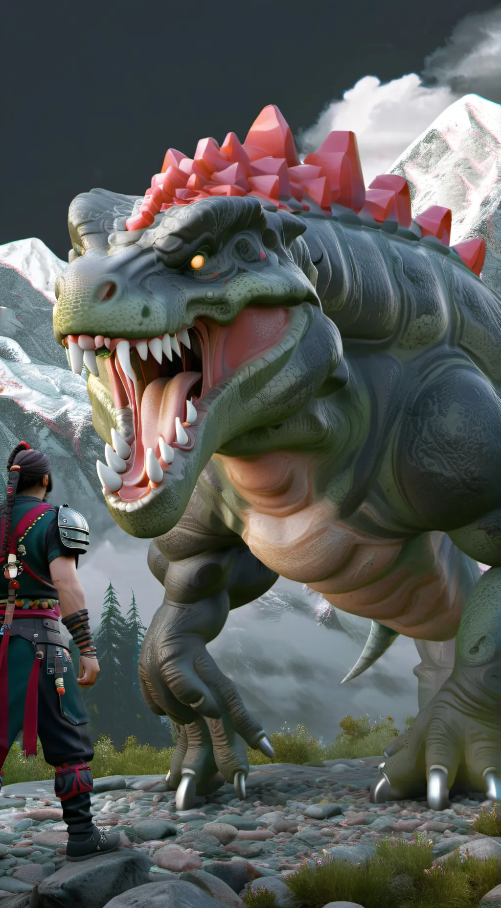 ai character: Drakobloxxer  background