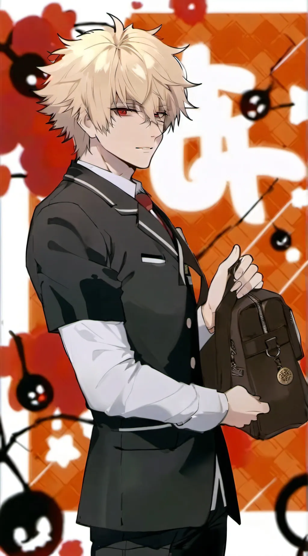 ai character: Katsuki Bakugo background