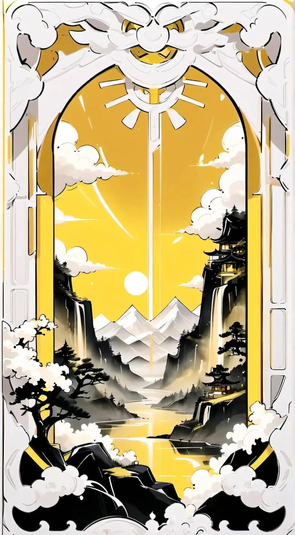 ai character: Heaven court  background