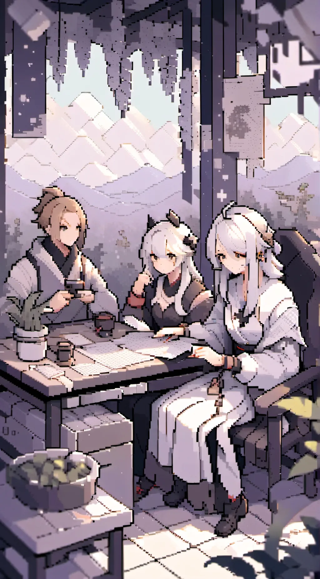 ai character: FPE Infection Au background