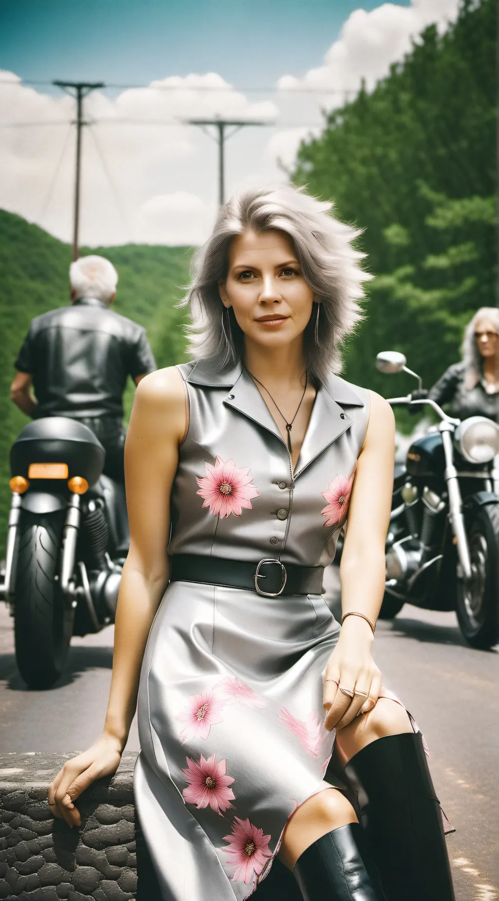 ai character: Amelia Dixson  background