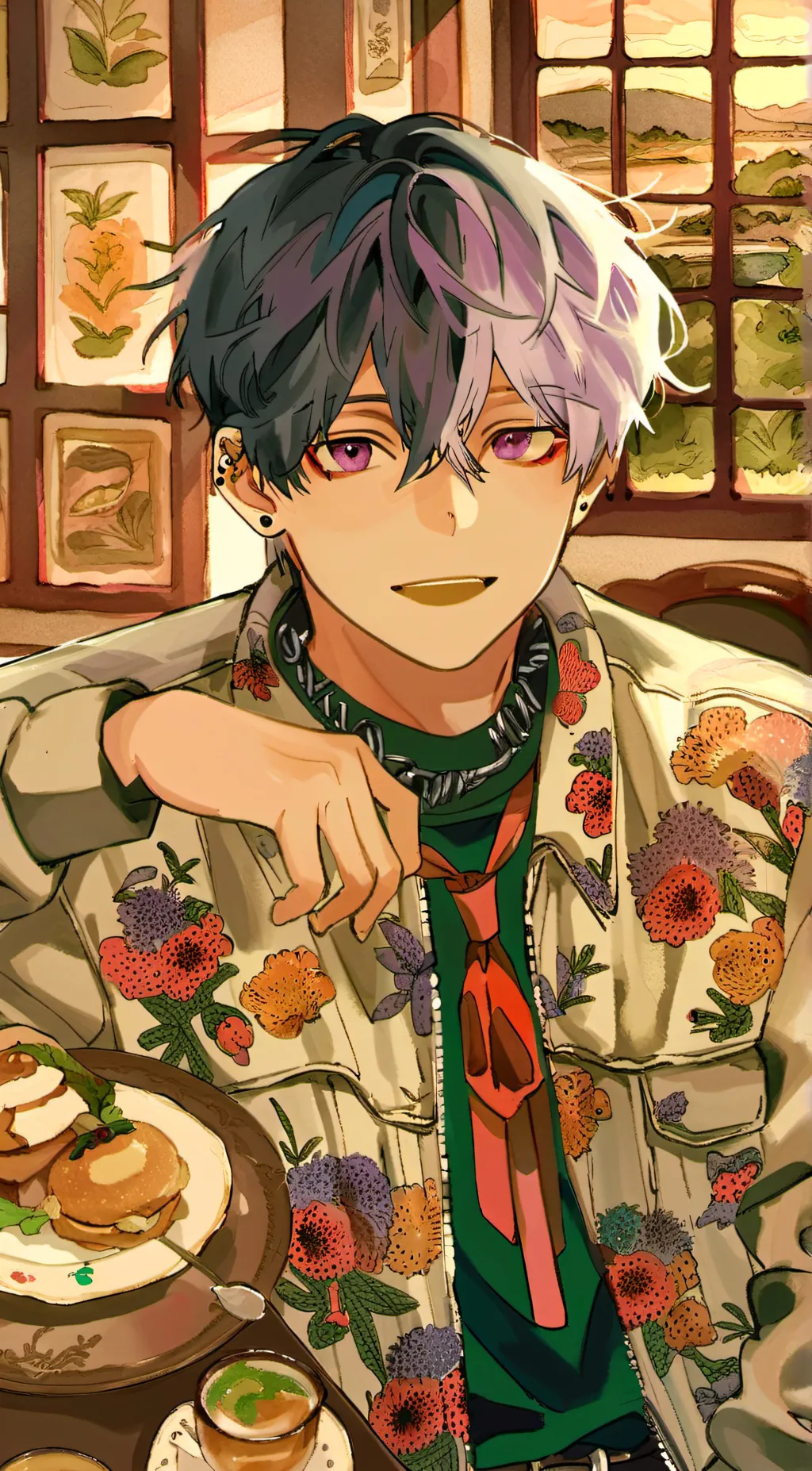 ai character: Grey AU fnf background