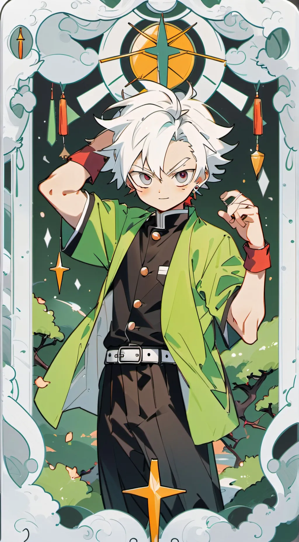 ai character: sanemi shinazugawa background