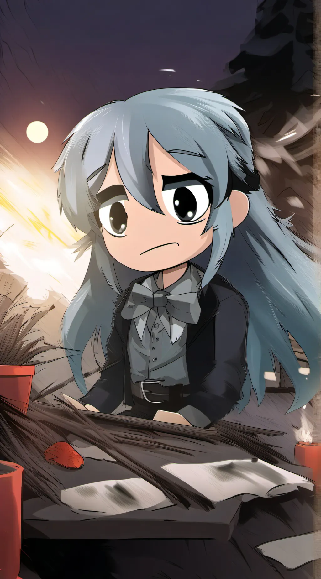 ai character: The music freaks  background