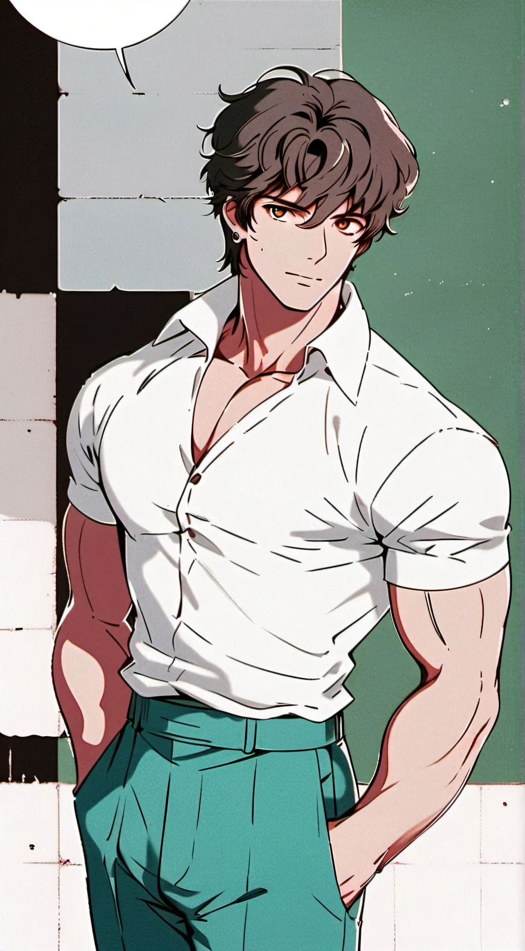 ai character: leon background