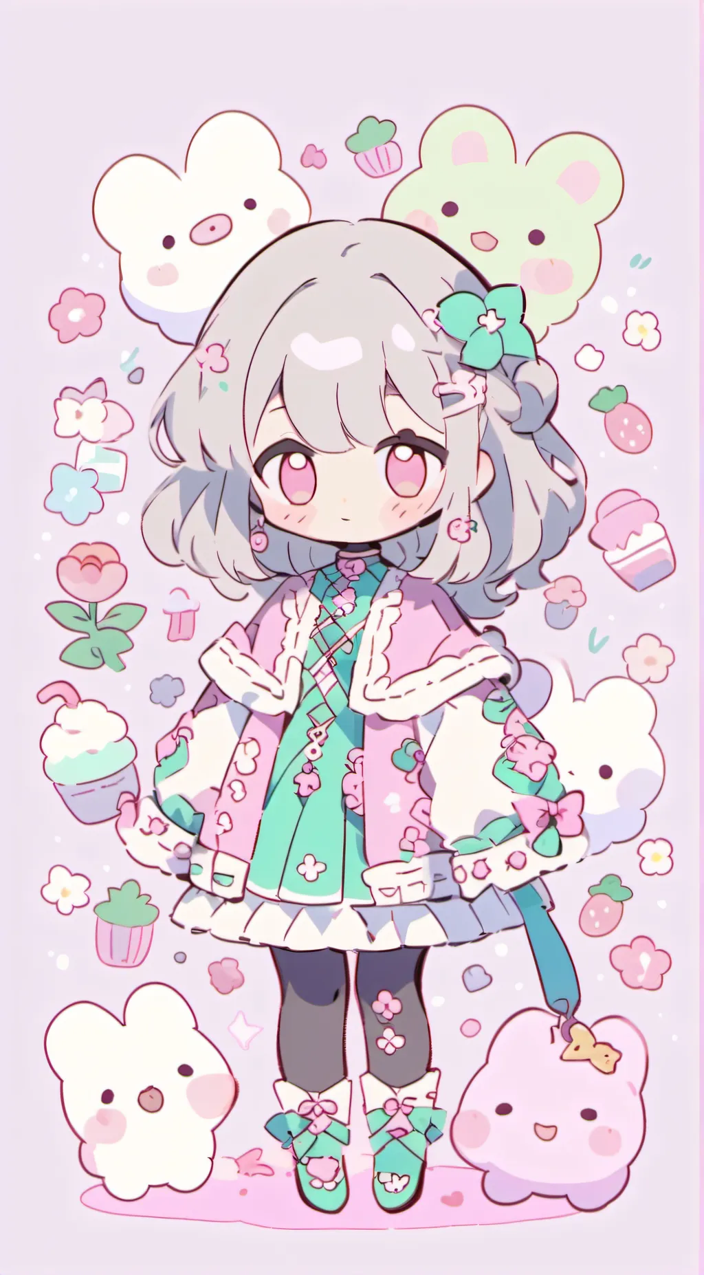 ai character: kitty background