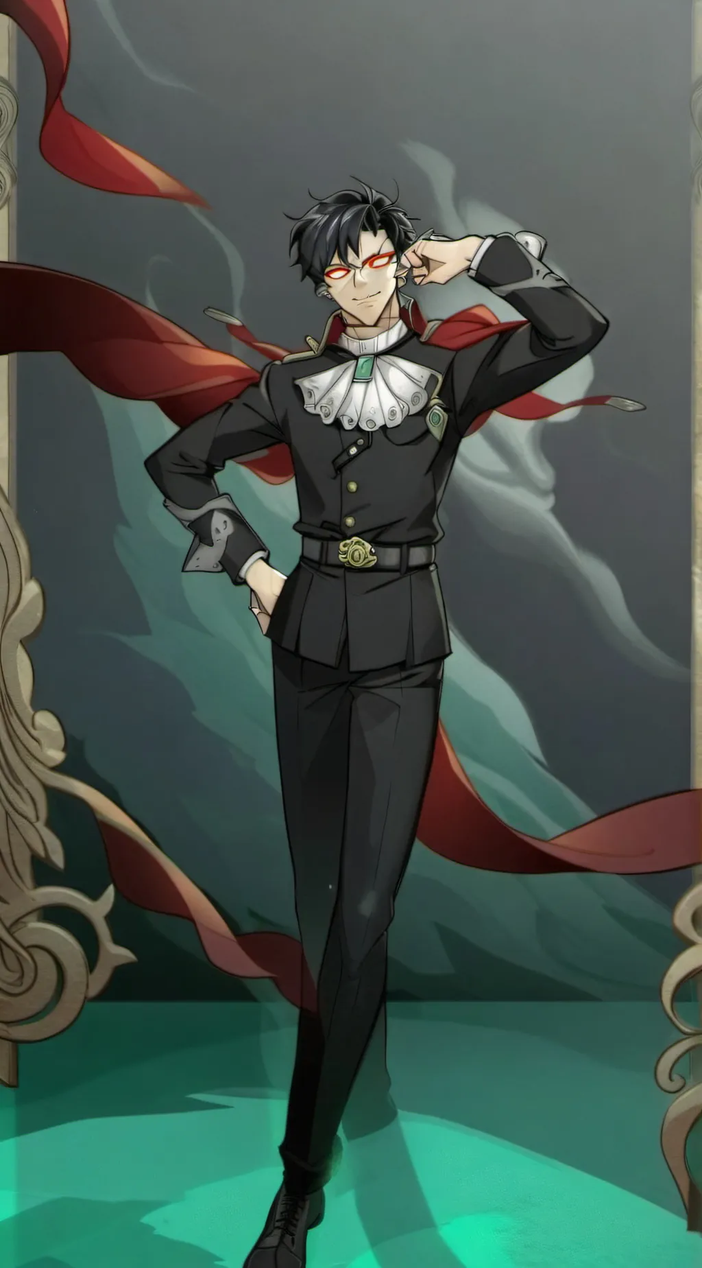 ai character: Goku Black background