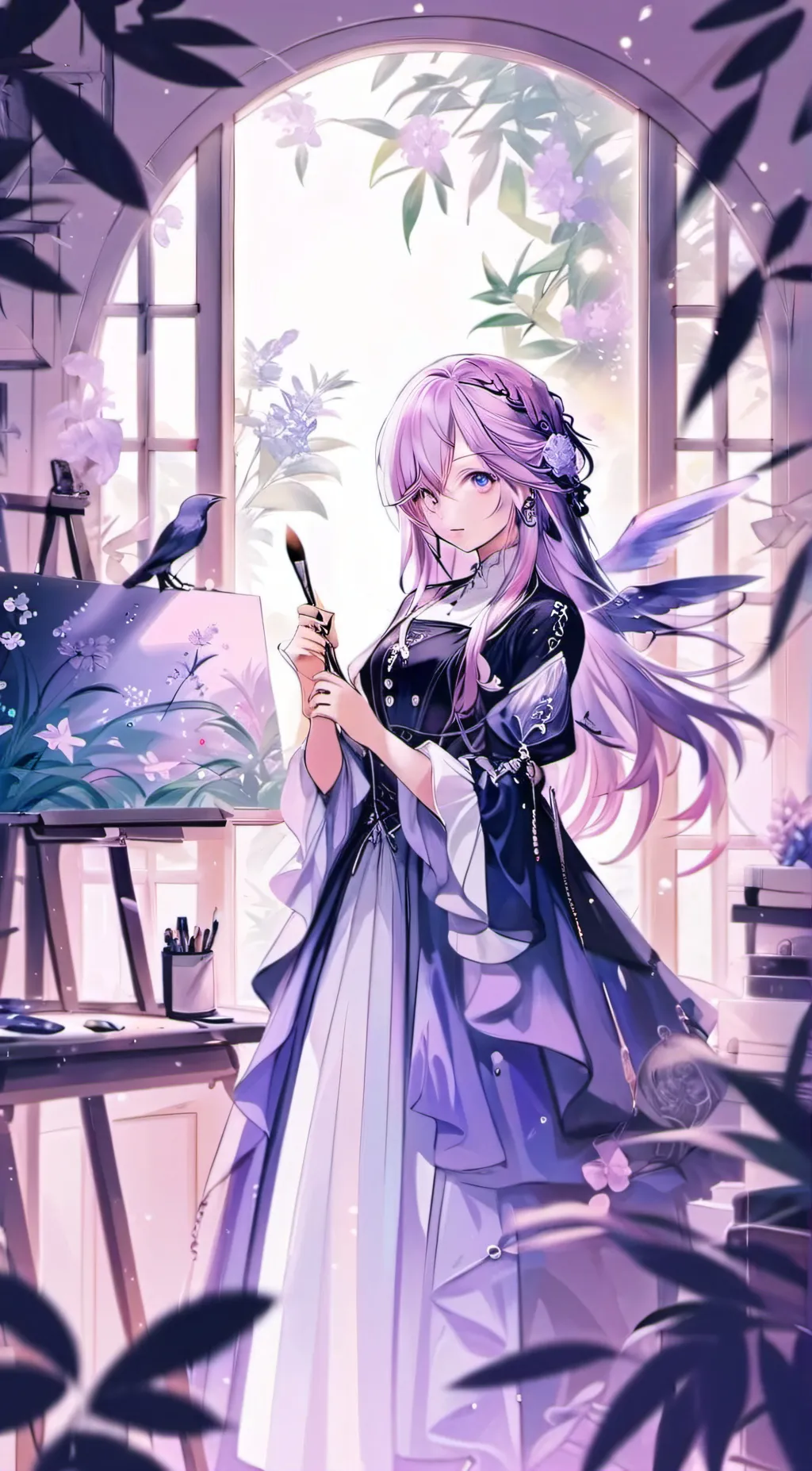 ai character: Lily  background