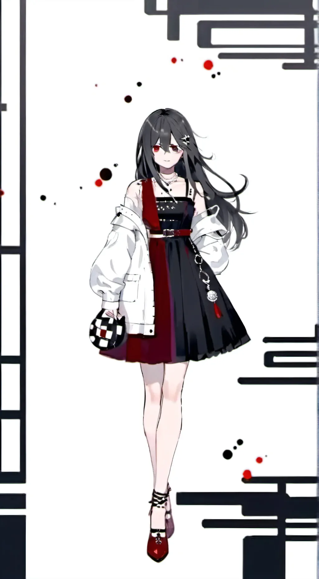 ai character: HH camping + val background