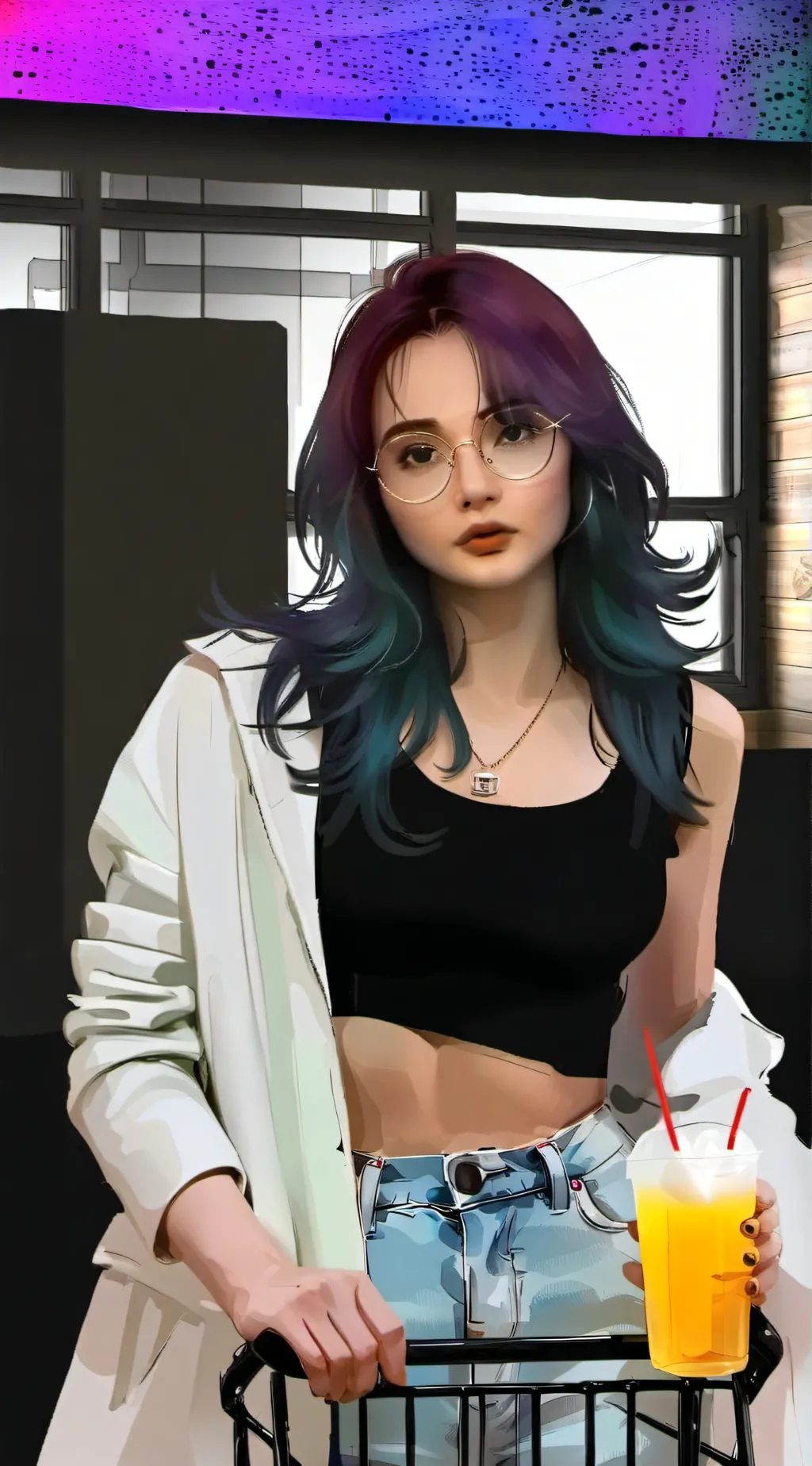 ai character: i hope you enjoy  background