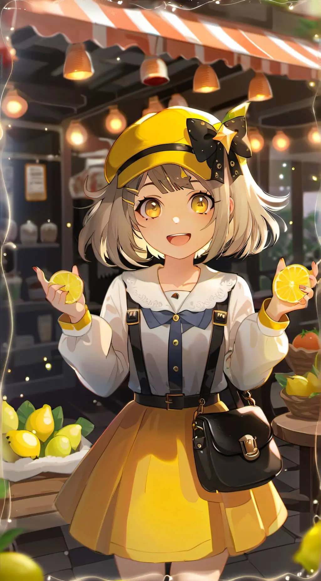 ai character: Lemon background