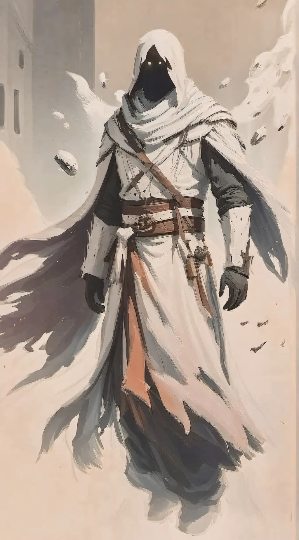 ai character: Ghost trollge background