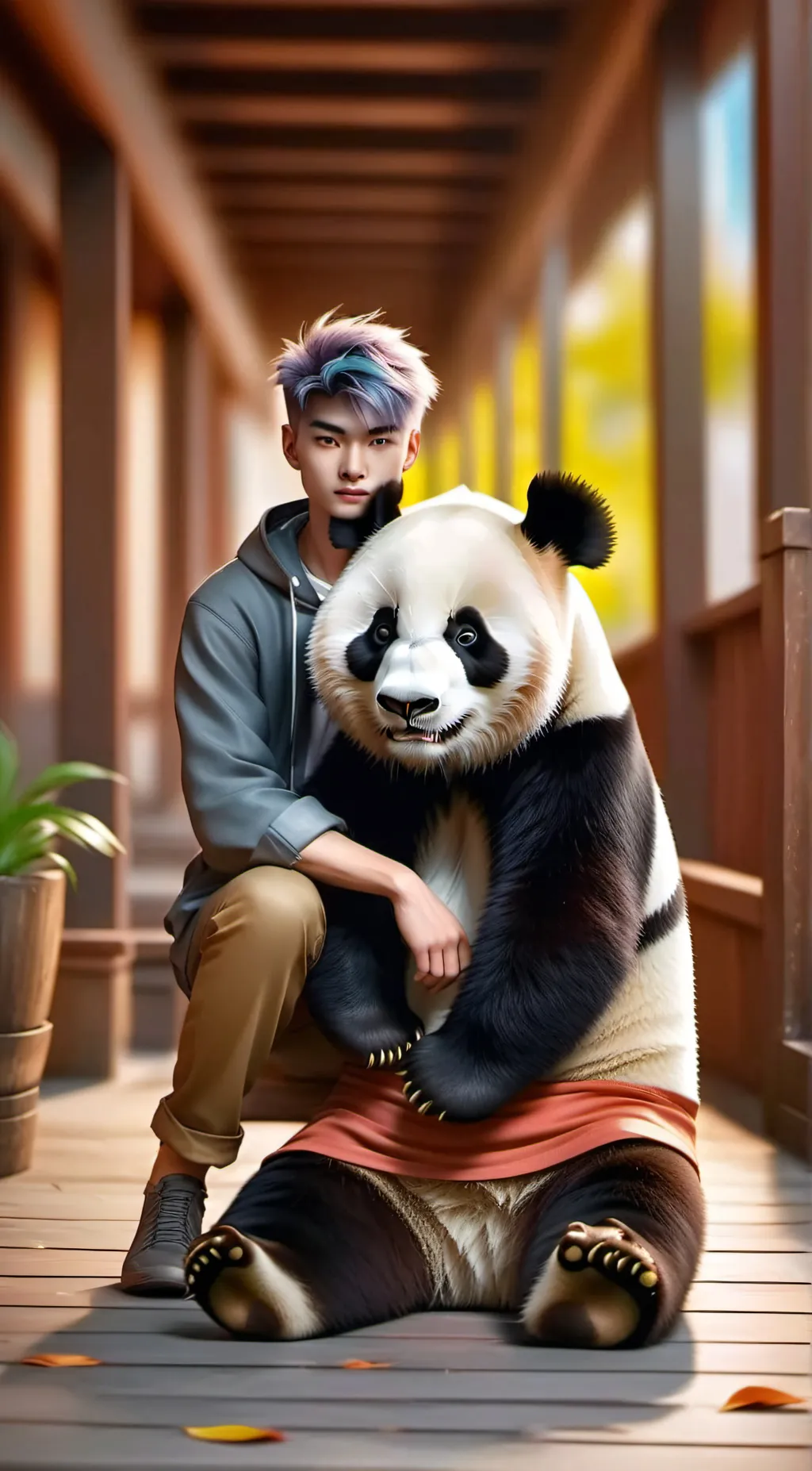 ai character: Lue  background