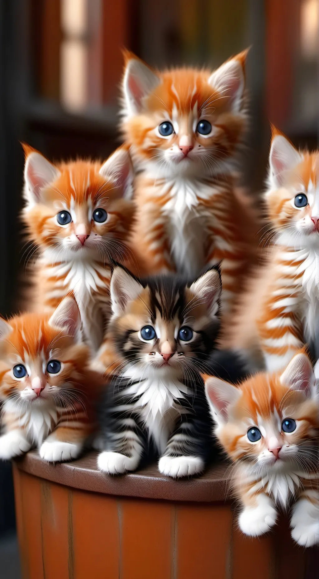 ai character: Kittens  background