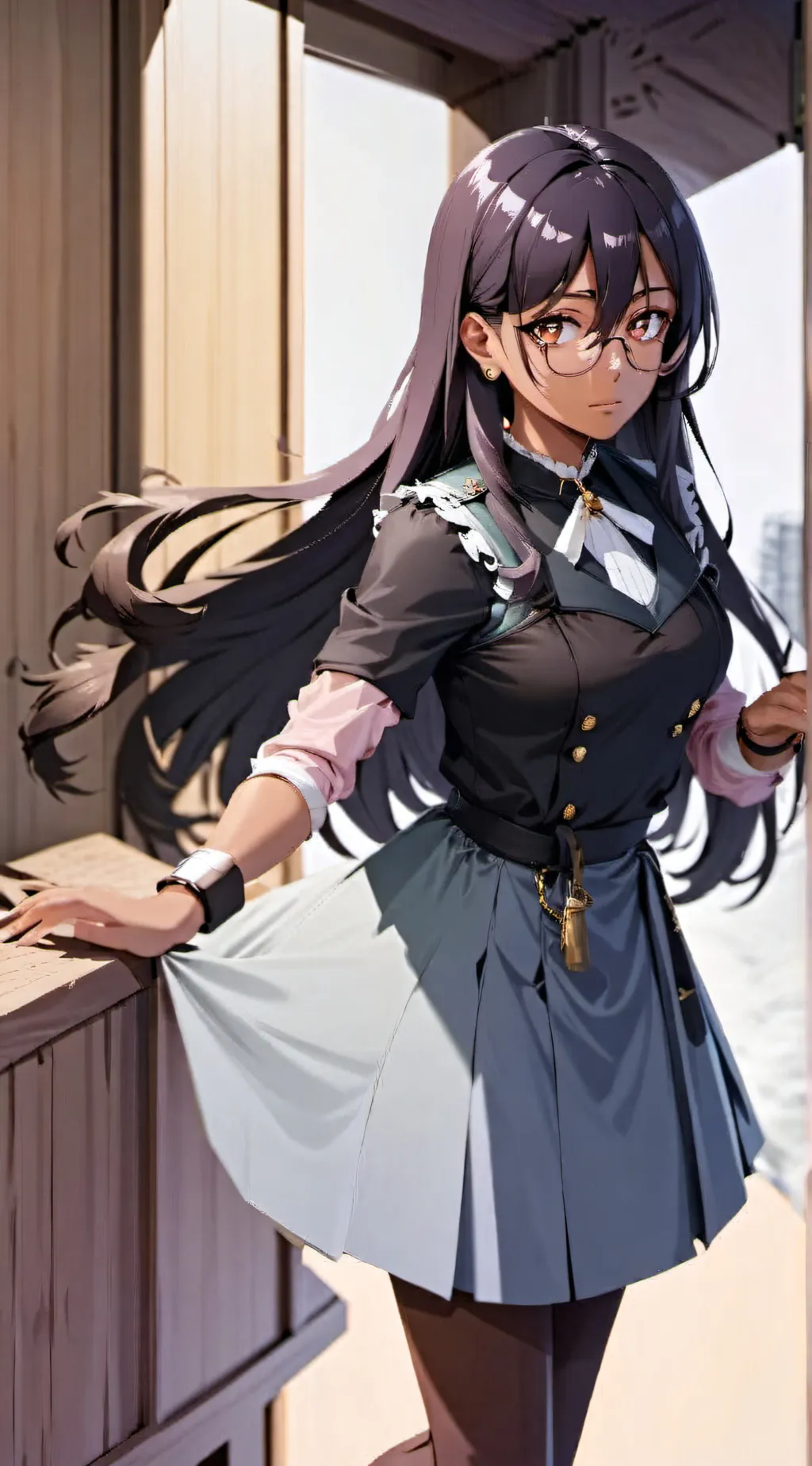 ai character: Sexy maid background