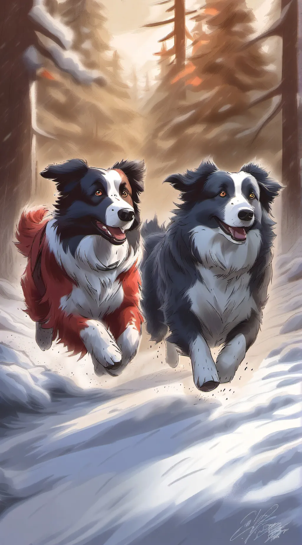 ai character: Dogs who make 😃s background