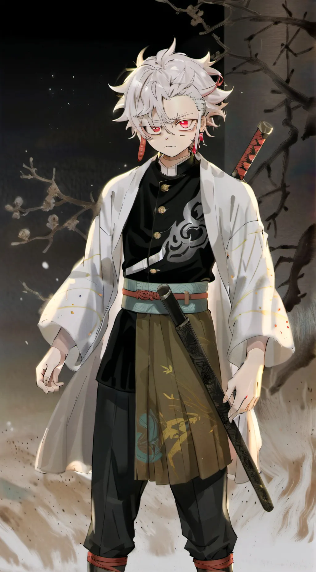 ai character: sanemi shinazugawa background