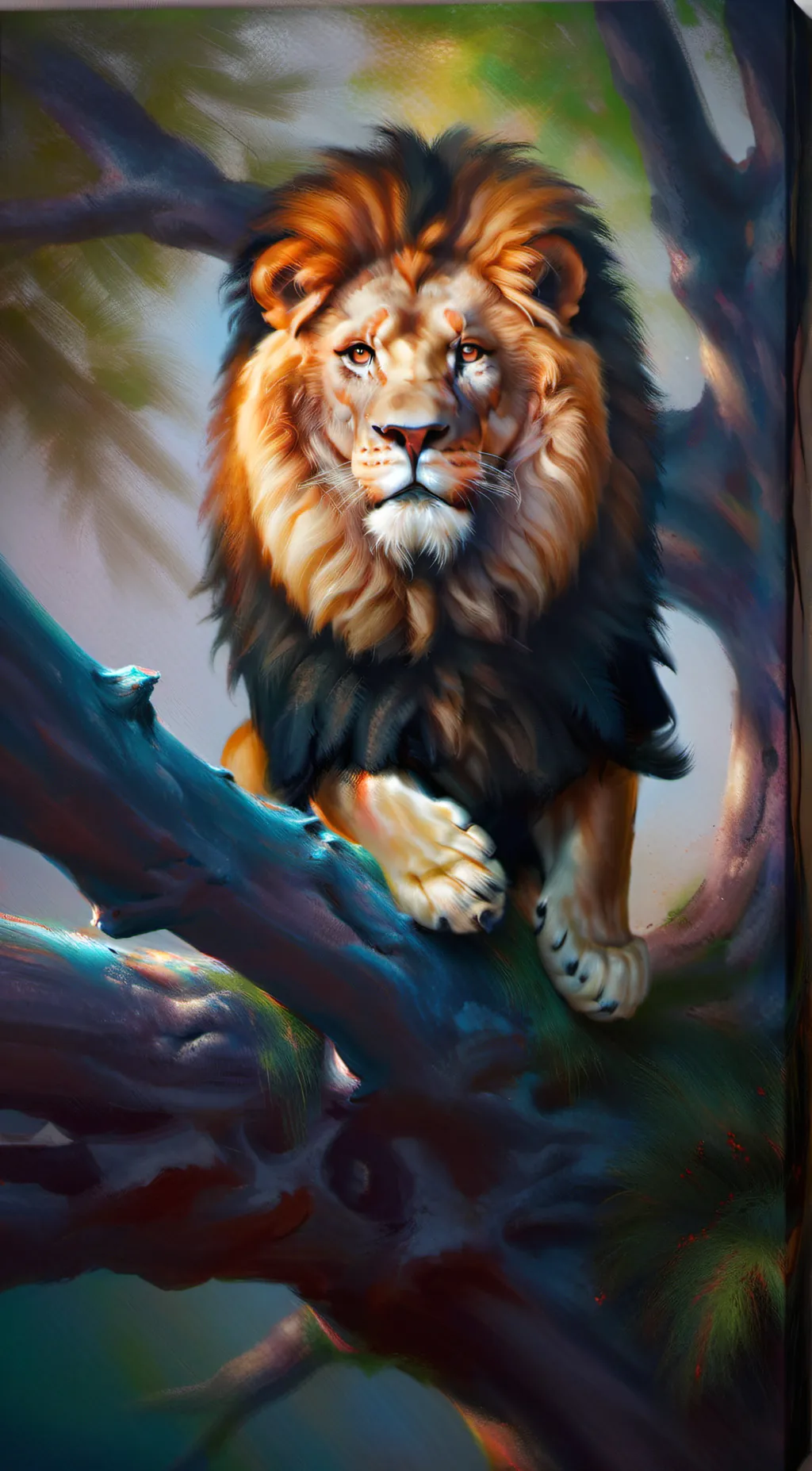 ai character: Lion guard RPG background