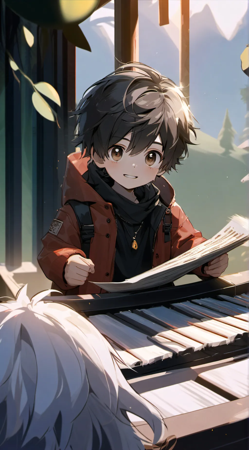 ai character: neighbors kid background