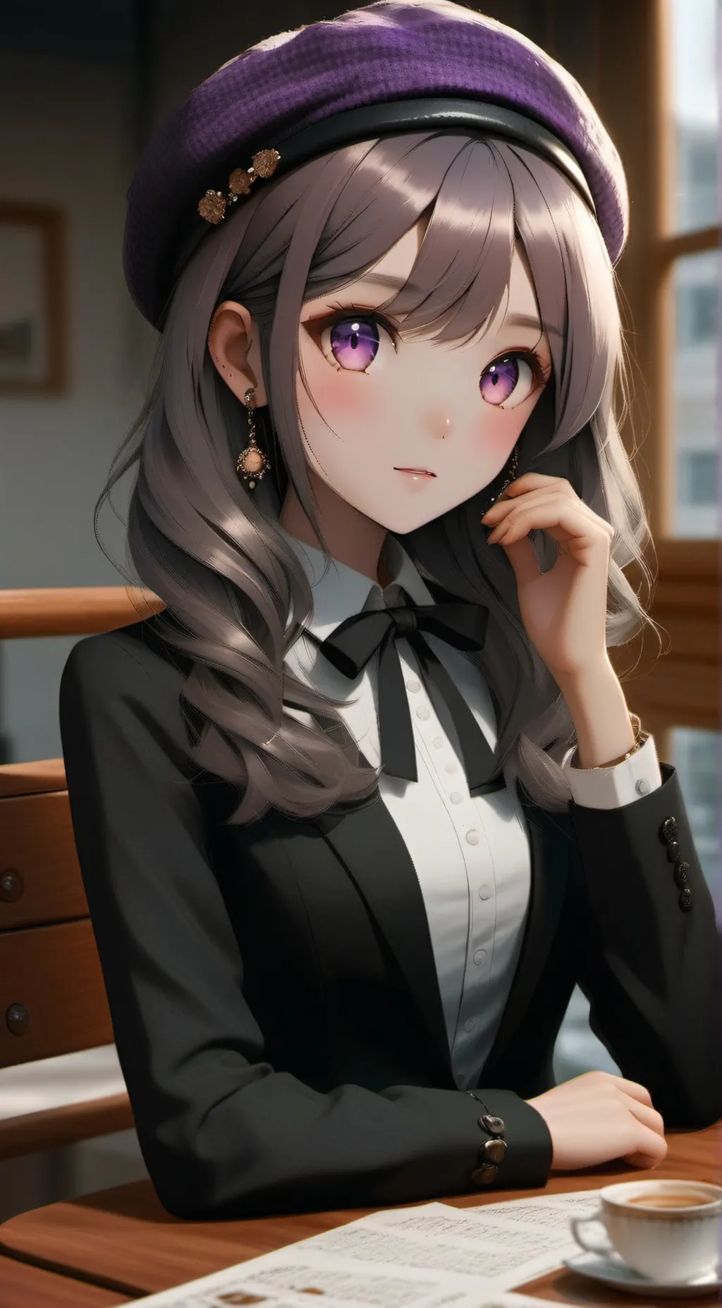 ai character: Ariana background