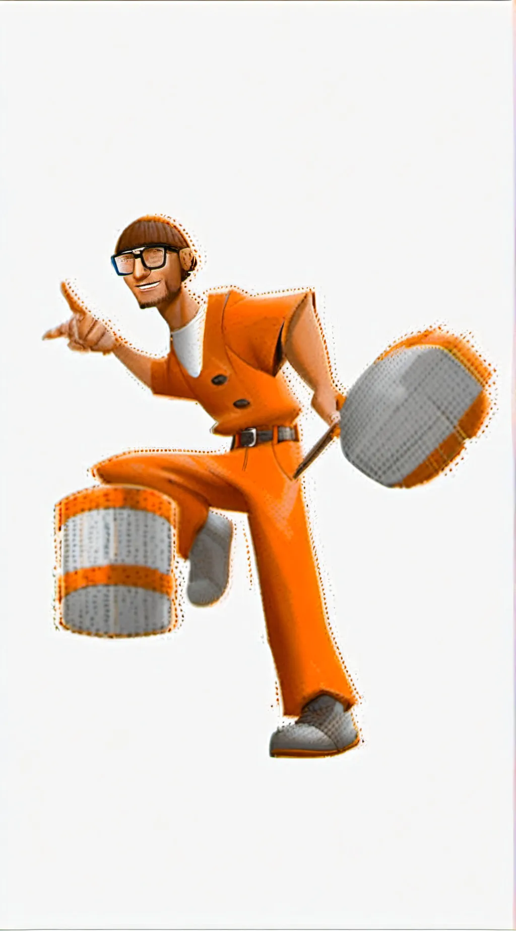 ai character: Vector background