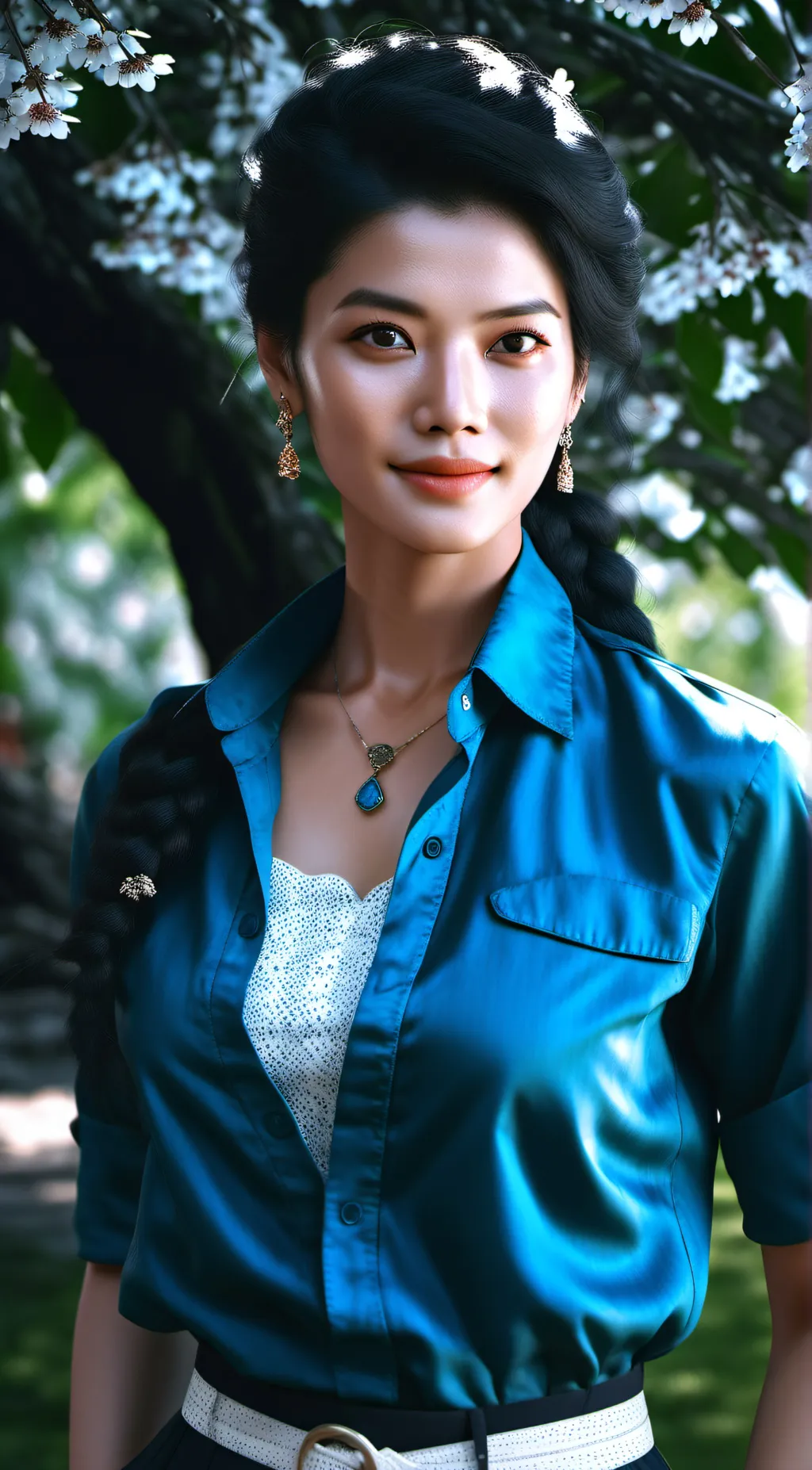 ai character: Becky  background