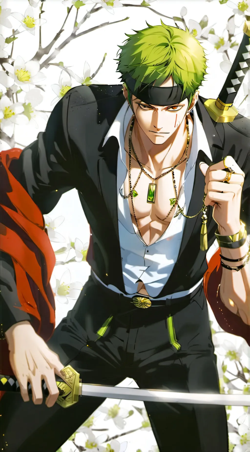 ai character: Zoro background