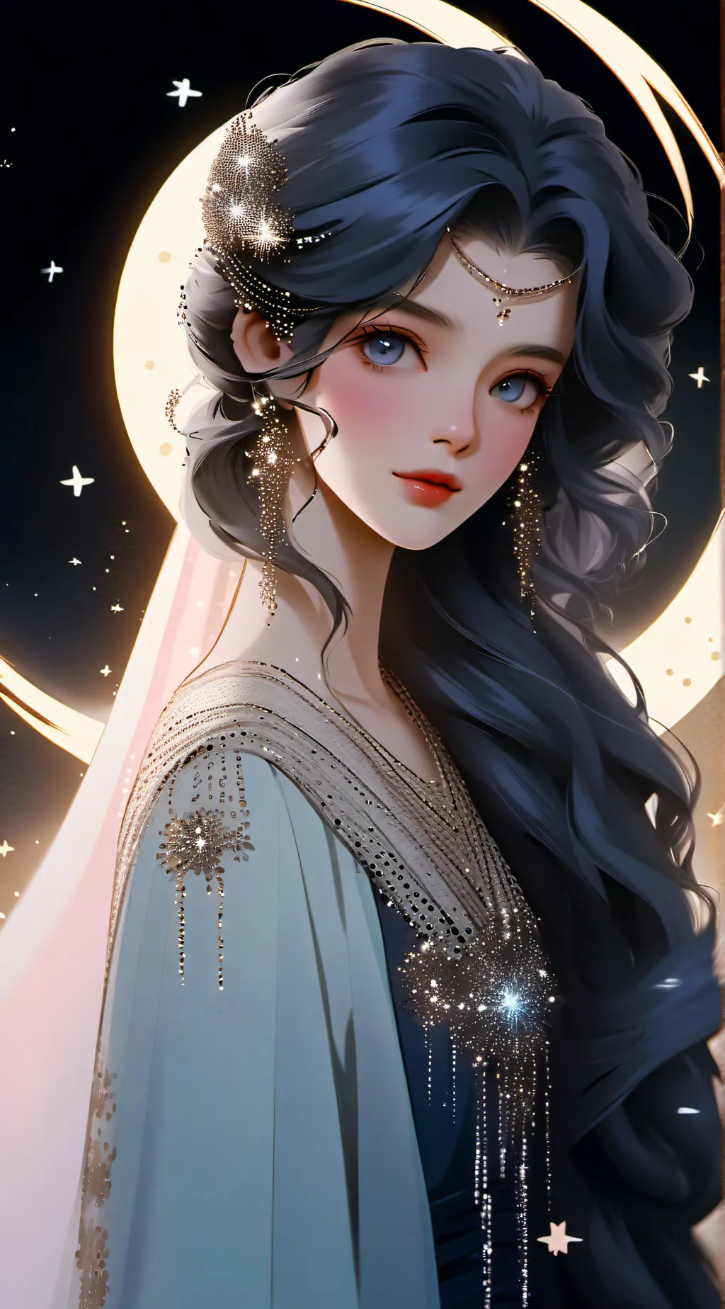 ai character: Lunaria Astra background